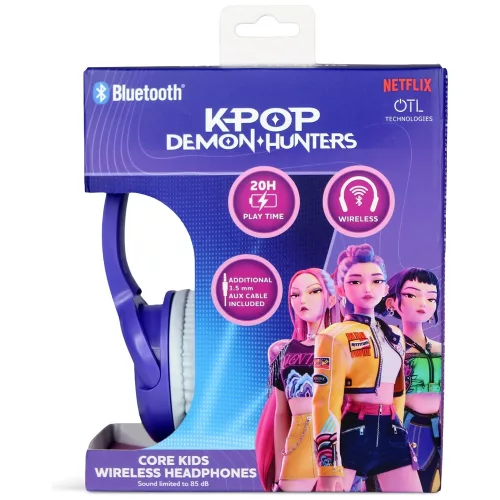 KPop Demon Hunters Core Kids Bluetooth fejhallgató