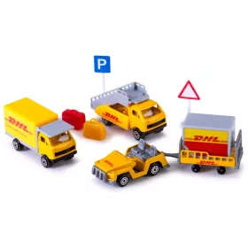 Dickie Toys DHL repülőtér játékszett, 13 darabos