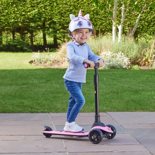 Lamborghini összecsukható roller LED kerekekkel, pink