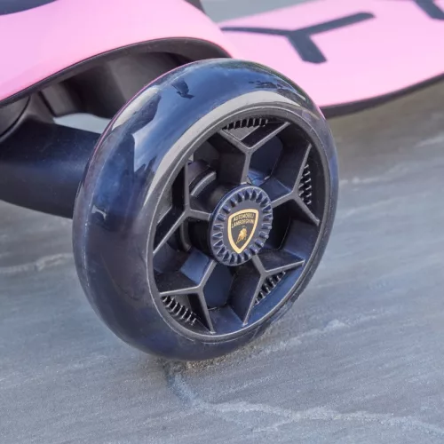 Lamborghini összecsukható roller LED kerekekkel, pink