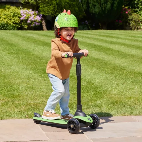Lamborghini összecsukható roller LED kerekekkel, zöld
