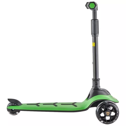Lamborghini összecsukható roller LED kerekekkel, zöld