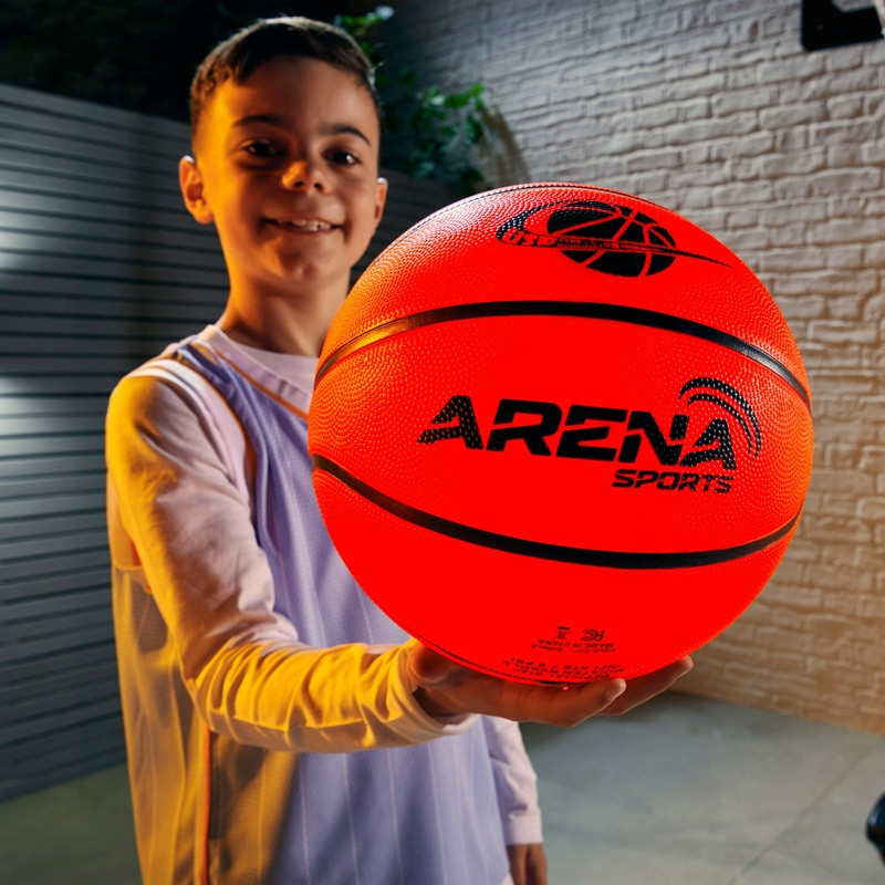 ARENA SPORTS LED-világító kosárlabda, 7-es méret, fő nézet