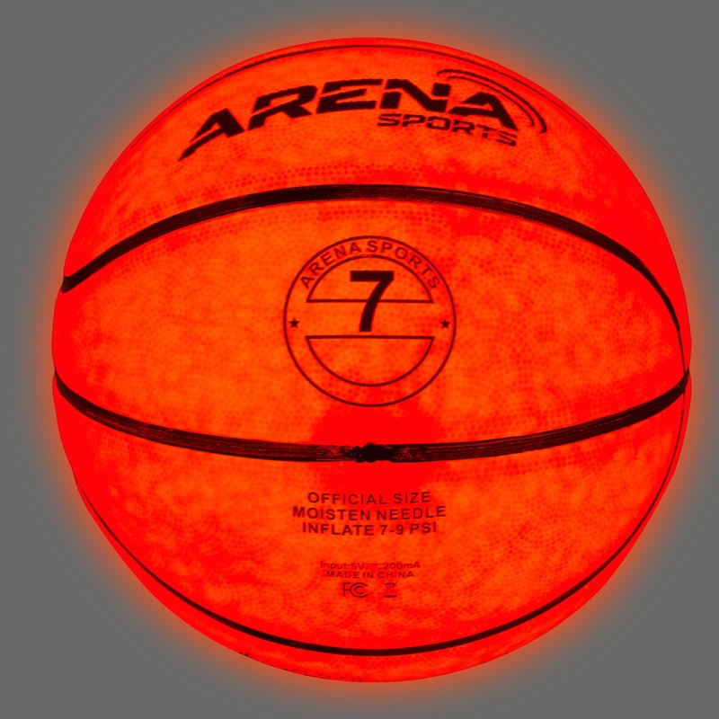 ARENA SPORTS LED-világító kosárlabda, 7-es méret, alternatív kép 4