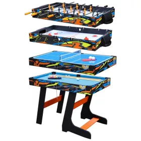   4in1 játékasztal - foci, air hockey, pingpong, biliárd, 122 cm