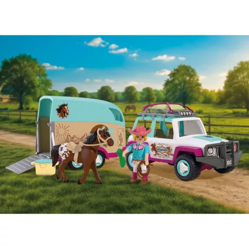 PLAYMOBIL I Love Horses 72129 Terepjáró lóutánfutóval