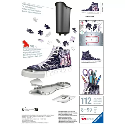 Ravensburger KPop Demon Hunters 3D puzzle sneaker, 108 db