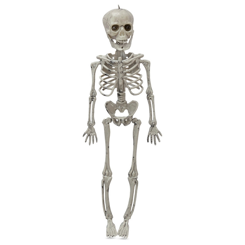 Halloween dekoráció: mozgatható csontváz, 45 cm, fő nézet