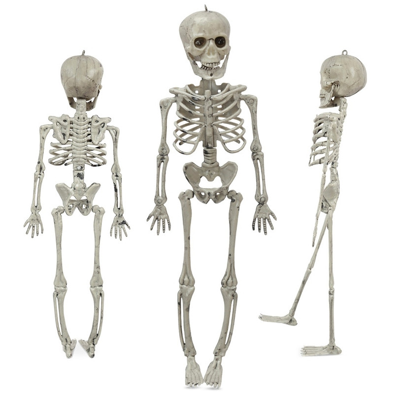 Halloween dekoráció: mozgatható csontváz, 45 cm, alternatív kép 1