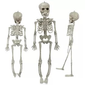 Halloween dekoráció: mozgatható csontváz, 45 cm