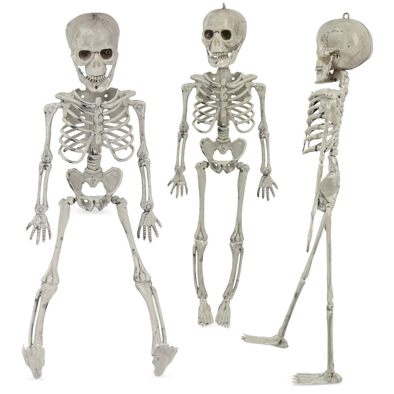 Halloween dekoráció: mozgatható csontváz, 45 cm, alternatív kép 2