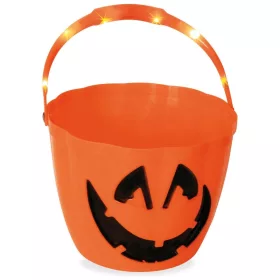 Villogó töklámpás halloweeni vödör