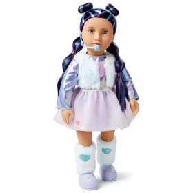 Our Generation KPop baba, Nika szőrmemellénnyel, 50 cm