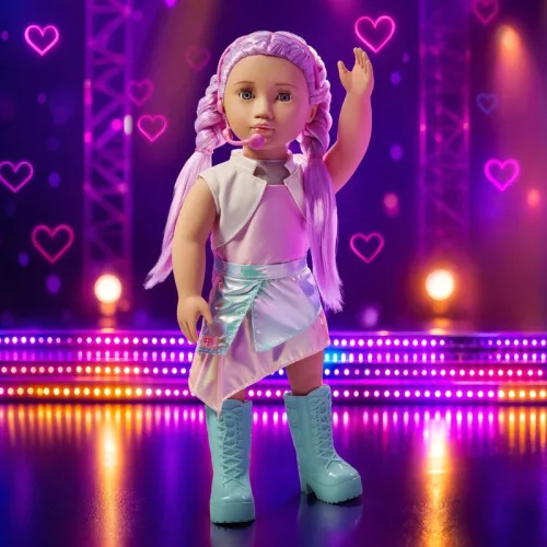 Our Generation KPop baba, Jia csillogó szoknyában, 50 cm