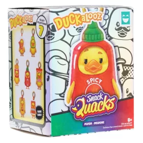   HAPPY HAUL DuckaLooz Plüss Kacsa Kulcstartó Snack Quack 13 cm többféle