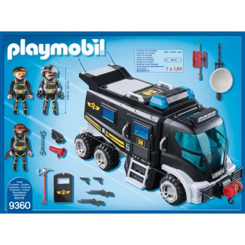 PLAYMOBIL City Action 9360 Kommandós teherautó fény- és hang, 3–5 év