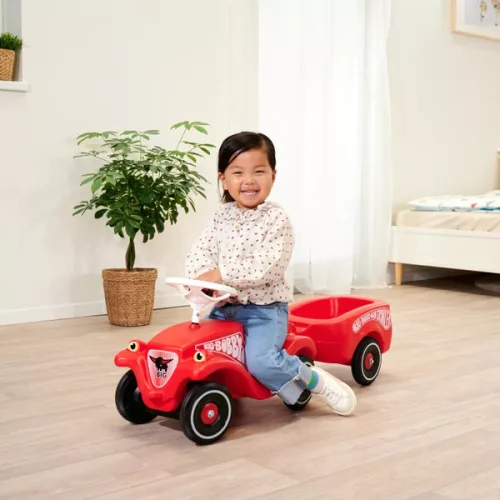 BIG Bobby autós utánfutó piros