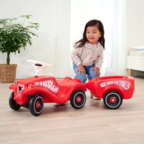 BIG Bobby autós utánfutó piros