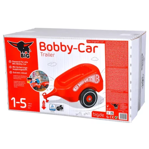 BIG Bobby autós utánfutó piros