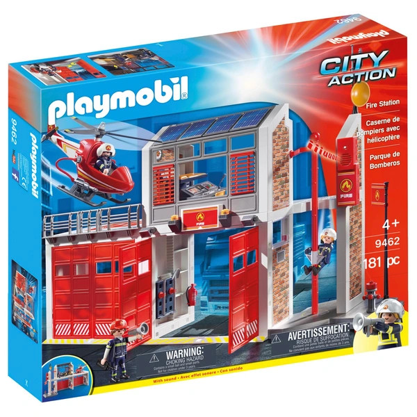 PLAYMOBIL City Action 9462 Nagy tűzoltóság tűzoltóhelikopterrel – alternatív kép 1