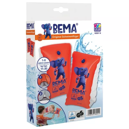 BEMA Swim Wings 1-es méretű úszómelltartó 30-60 kg-os gyermekeknek, 3–5 év, Többszínű