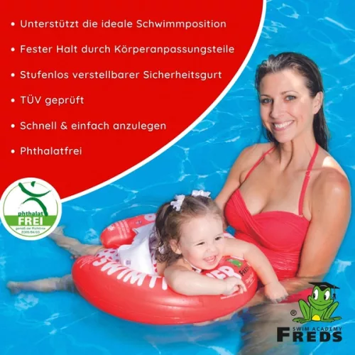 SWIMTRAINER Classic baba úszógumi piros, 0–2 év, Többszínű