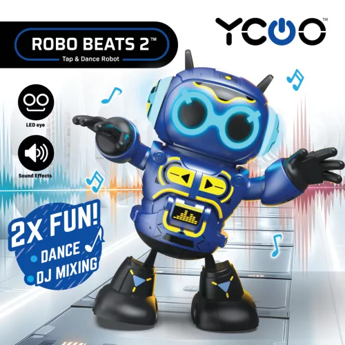 YCOO Robo Beats 2 interaktív táncrobot LED-del