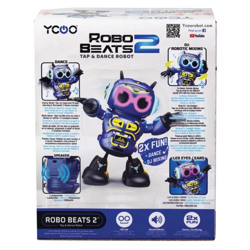 YCOO Robo Beats 2 interaktív táncrobot LED-del