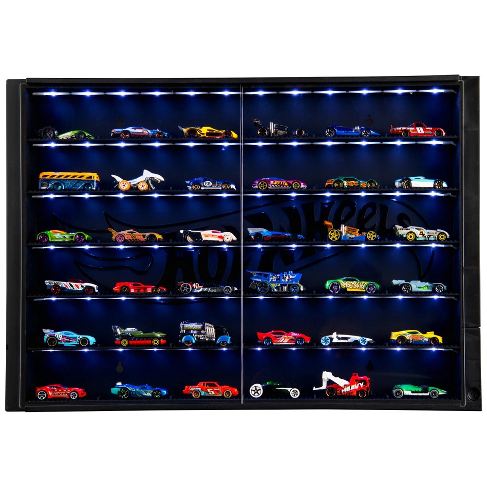 Hot Wheels kisautó display 5 szintes LED lámpákkal – alternatív kép 3