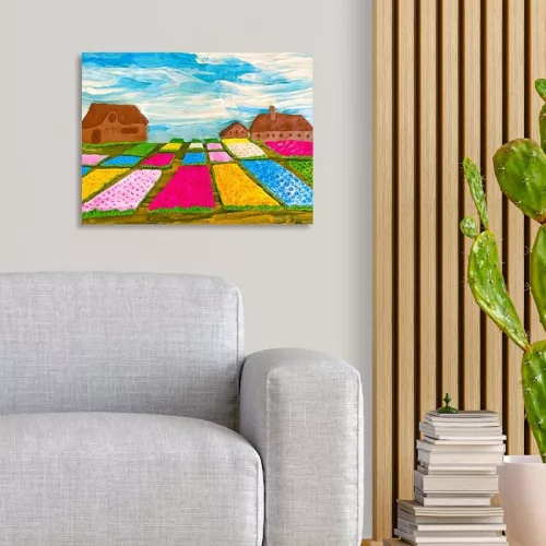 OKTO SENSORY ART képkészítő gyurmakészlet, Vincent van Gogh - Virágágyások Hollandiában 30X40cm