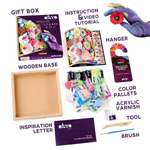 OKTO SENSORY ART képkészítő gyurmakészlet - Kövirózsák, románc