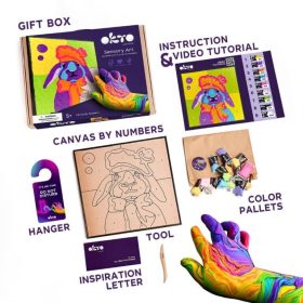   OKTO SENSORY ART képkészítő gyurmakészlet, Nyuszi, 30x30 cm