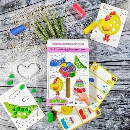 OKTO EDU KIDS Gyurmakészlet játékos feladatokkal