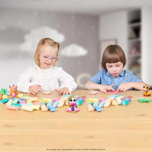 OKTO LOVIN 12 db-os gyurmaszett, klasszikus és neon színekkel, 12x35g
