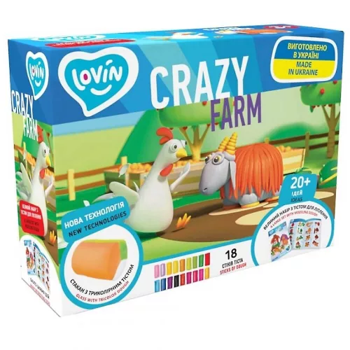OKTO LOVIN Kreatív gyurmaszett, Bolondos farm