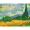 Diamond Dotz gyémántfestő kép, Van Gogh: Búzamező ciprusokkal, 3–5 év, Többszínű
