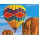 Diamond Dotz gyémántfestő kép, hőlégballon a canyon felett