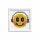 Diamond Dotz kis kezdő készlet gyémántfestő kép kerettel, mosolygó arcú emoji fülhallgatóval