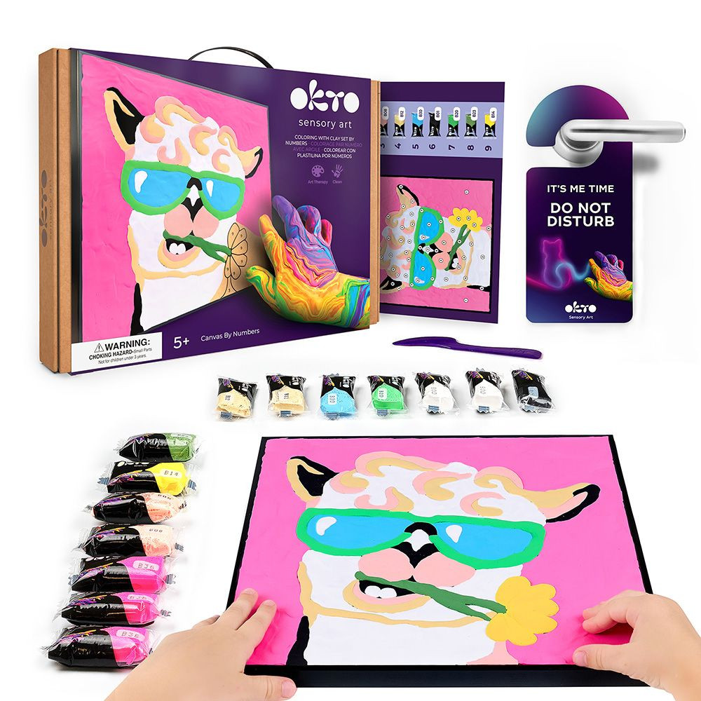 Okto Sensory Art gyurmaképkészítő - Láma Kids – alternatív kép 1