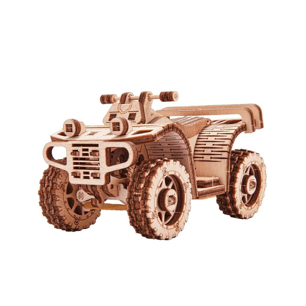 Wood Trick ATV quad 3D mechanikus fa modell – fő nézet