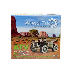 Wood Trick ATV quad 3D mechanikus fa modell