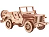 Wood Trick Jeep 3D mechanikus fa modell