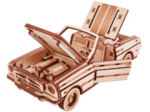 Wood Trick Cabrio autó 3D fa mechanikus modell
