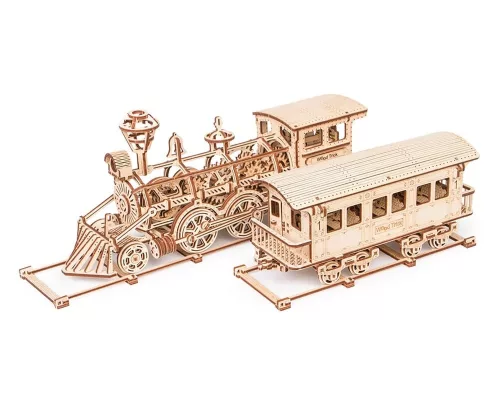 Wood Trick R17 gőzmozdony 3D fa mechanikus modell