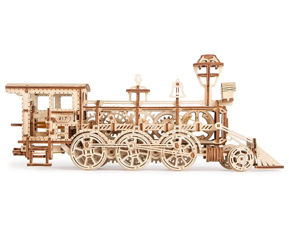 Wood Trick R17 gőzmozdony 3D fa mechanikus modell – alternatív kép 3