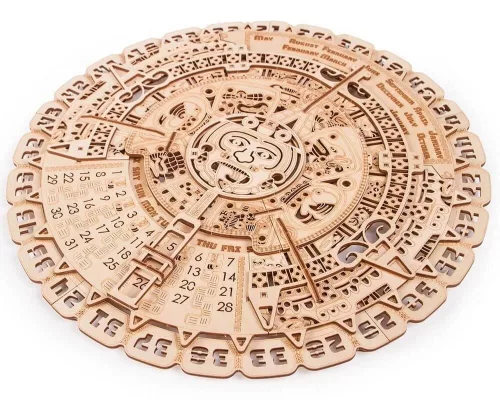 Wood Trick Maja naptár 3D fa mechanikus modell