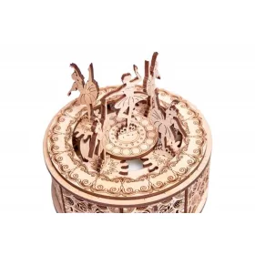   Wood Trick Táncoló baleriák zenélő doboz 3D fa mechanikus modell