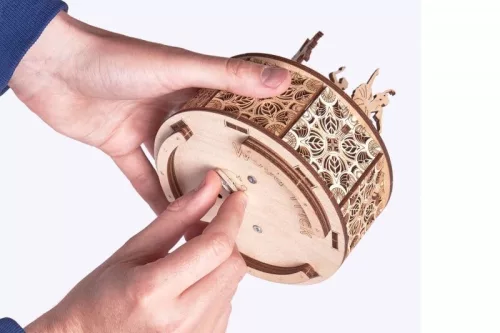 Wood Trick Táncoló baleriák zenélő doboz 3D fa mechanikus modell