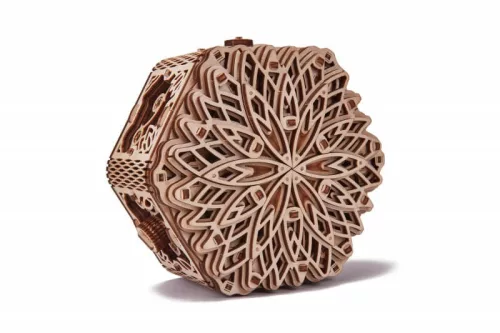 Wood Trick Titokzatos Virág zenélődoboz 3D fa mechanikus modell
