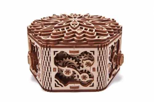 Wood Trick Titokzatos Virág zenélődoboz 3D fa mechanikus modell
